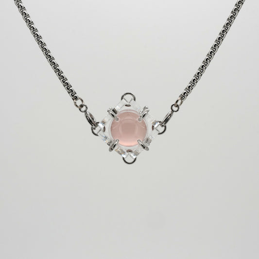 Rosy Whisper-Necklace Perspective